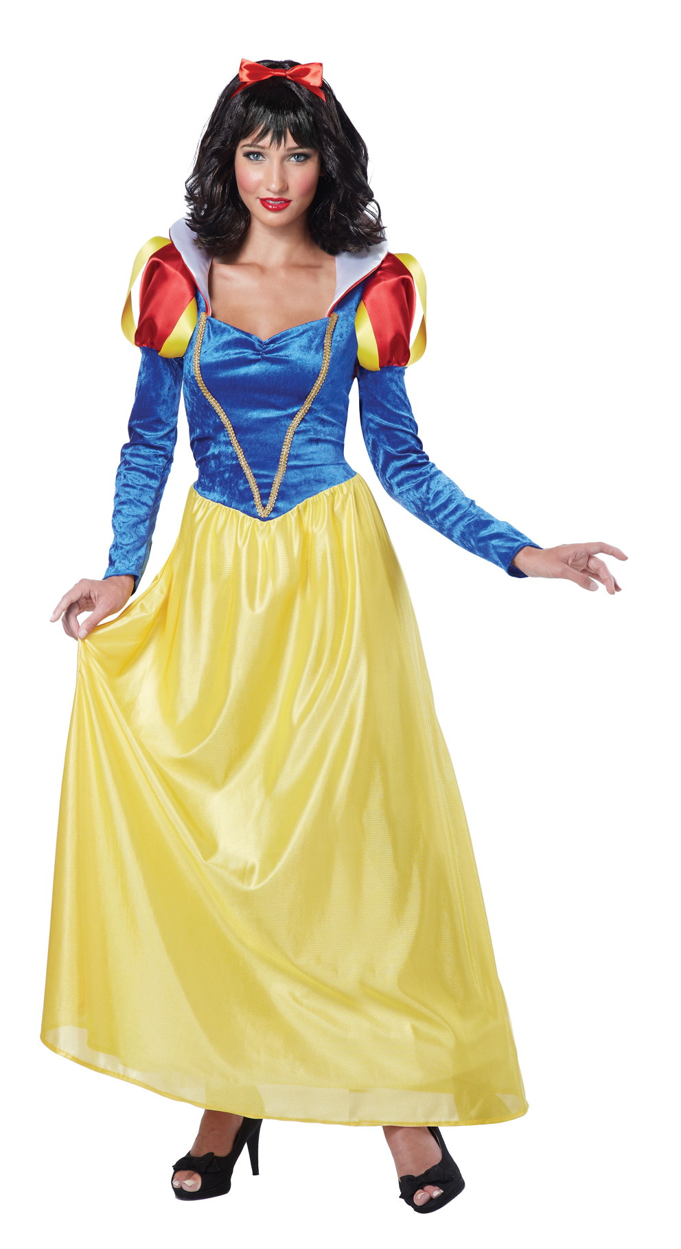 Womens Snow White And The Seven Dwarfs Long Halloween Costume Cosplay 