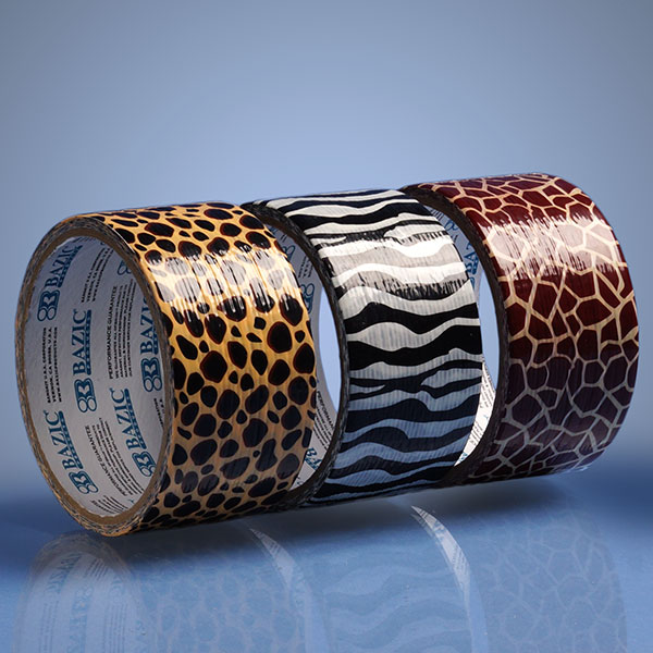 Animal Print Giraffe Zebra Cheetah Stick Duct Tape Adhesive Safari 1 7/