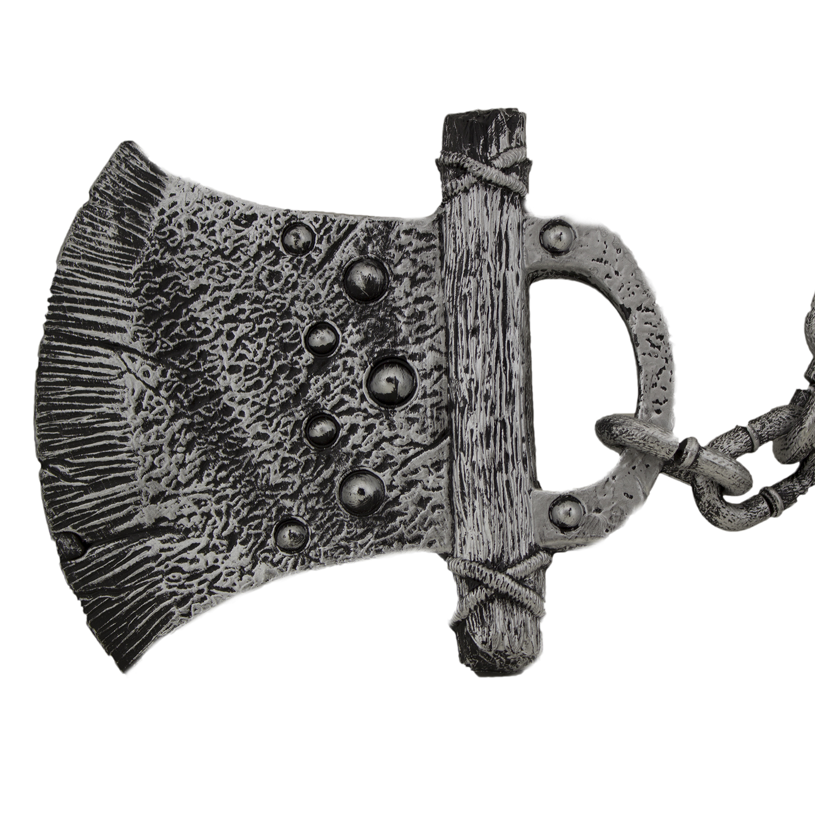 Plastic Kids Halloween Costume Accessory Axe Chain Mace With Skull