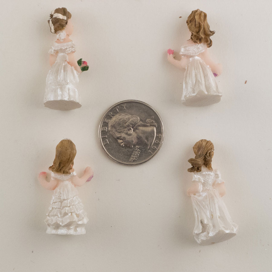 Cute Tiny Little Girl Figurine Statue Favors 24pcs eBay