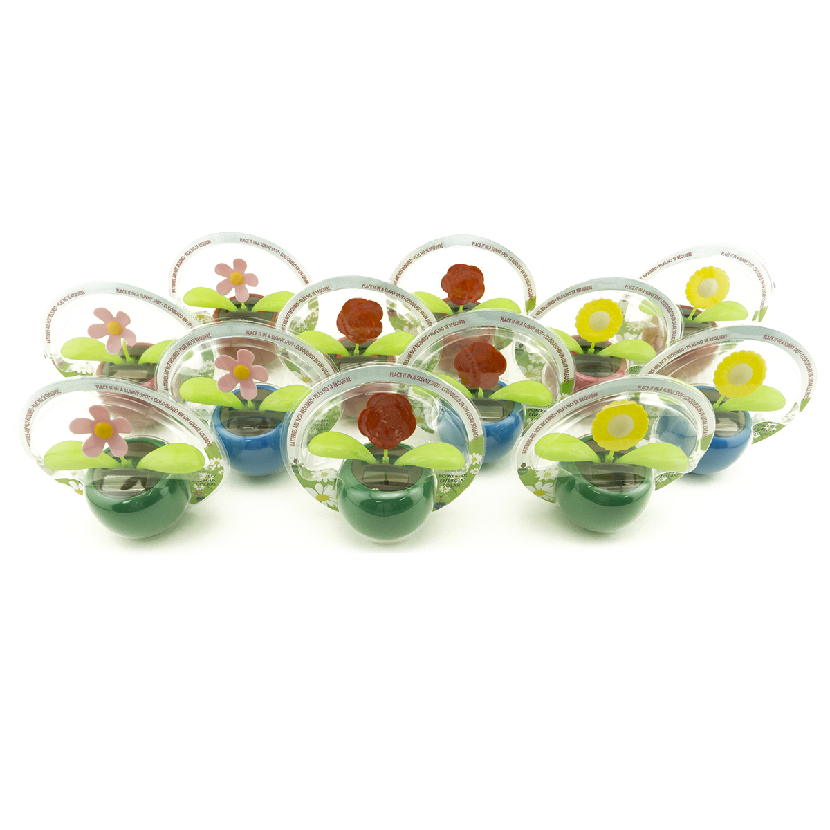 Solar Power Dancing Flip Flap Sunflower Flower Daisy Rose Bobble Plant