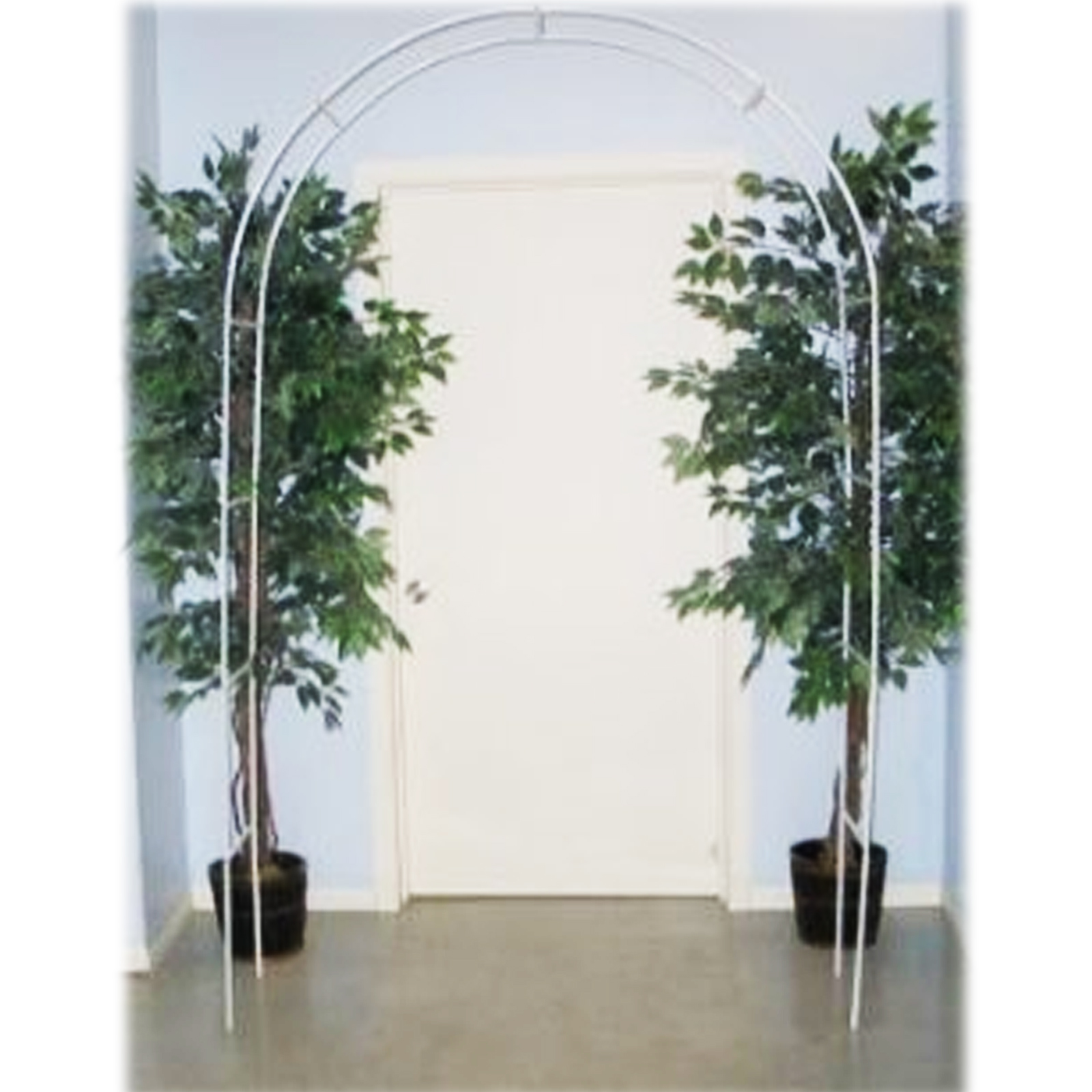 7.5 Ft White Metal Tall Arch Wedding Garden Bridal Party Decoration