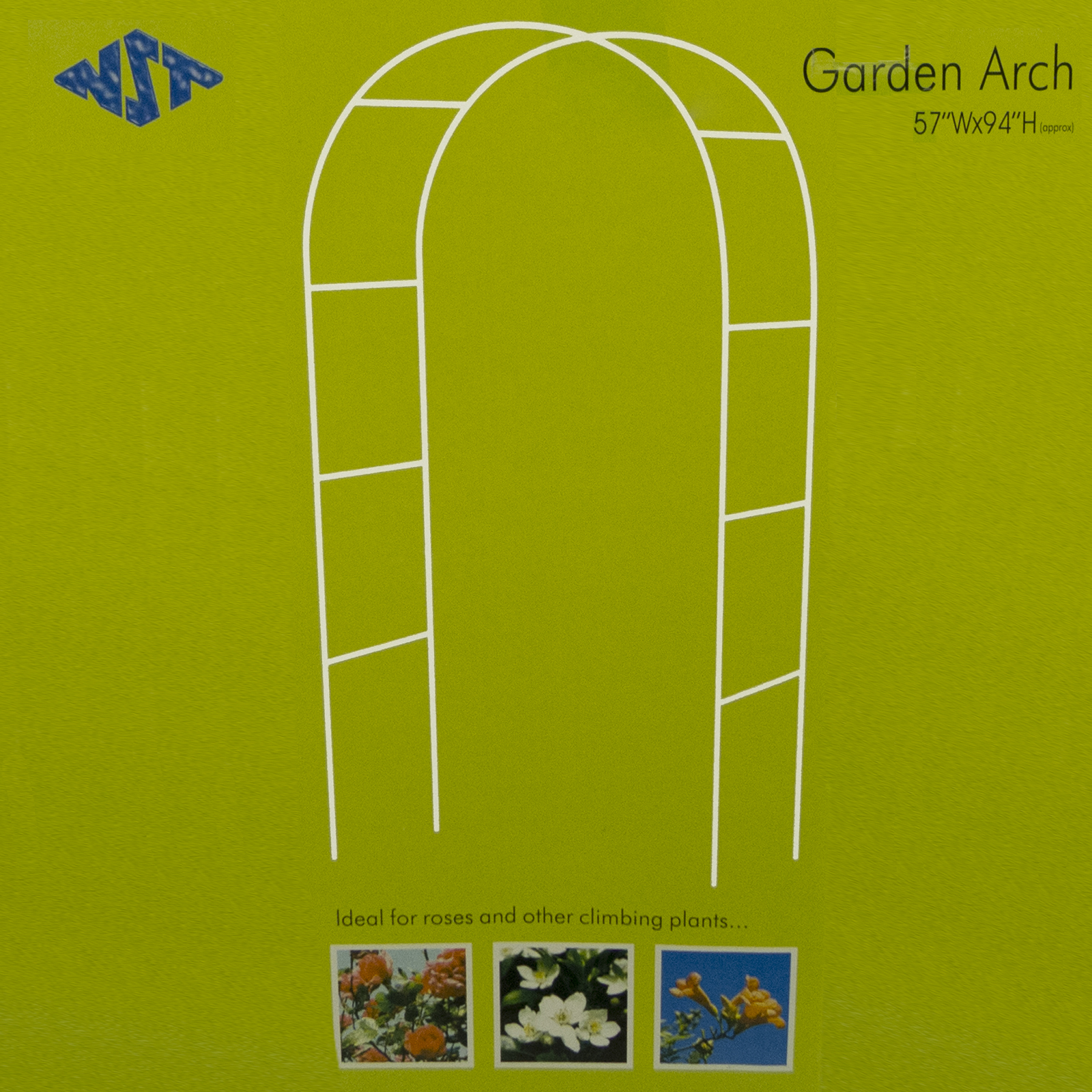 7.5ft White Metal Arch Wedding Garden Bridal Party Decoration Prom