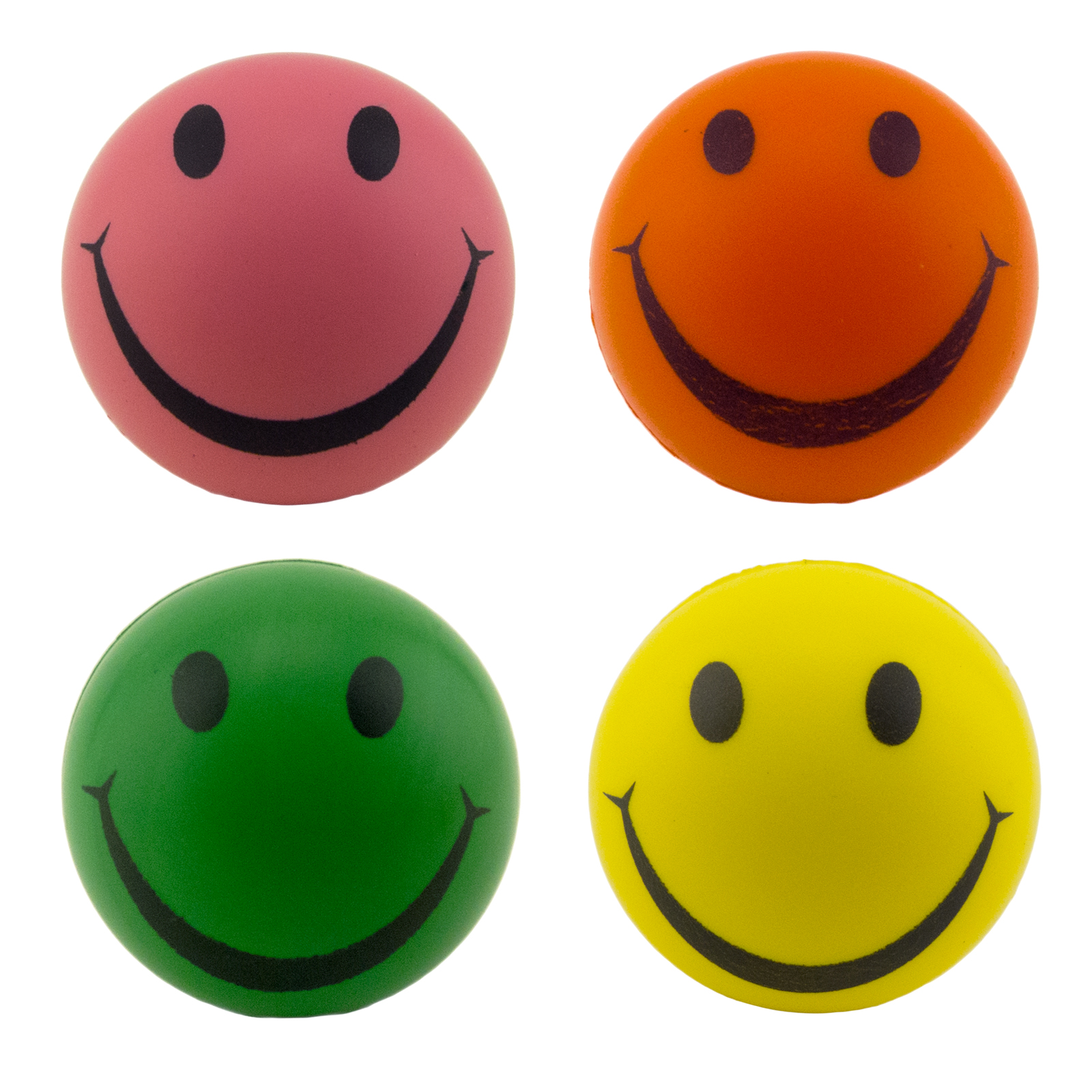 Smile Face Stress Squeeze Balls Assorted Colors 25 Happy Smiley Soft