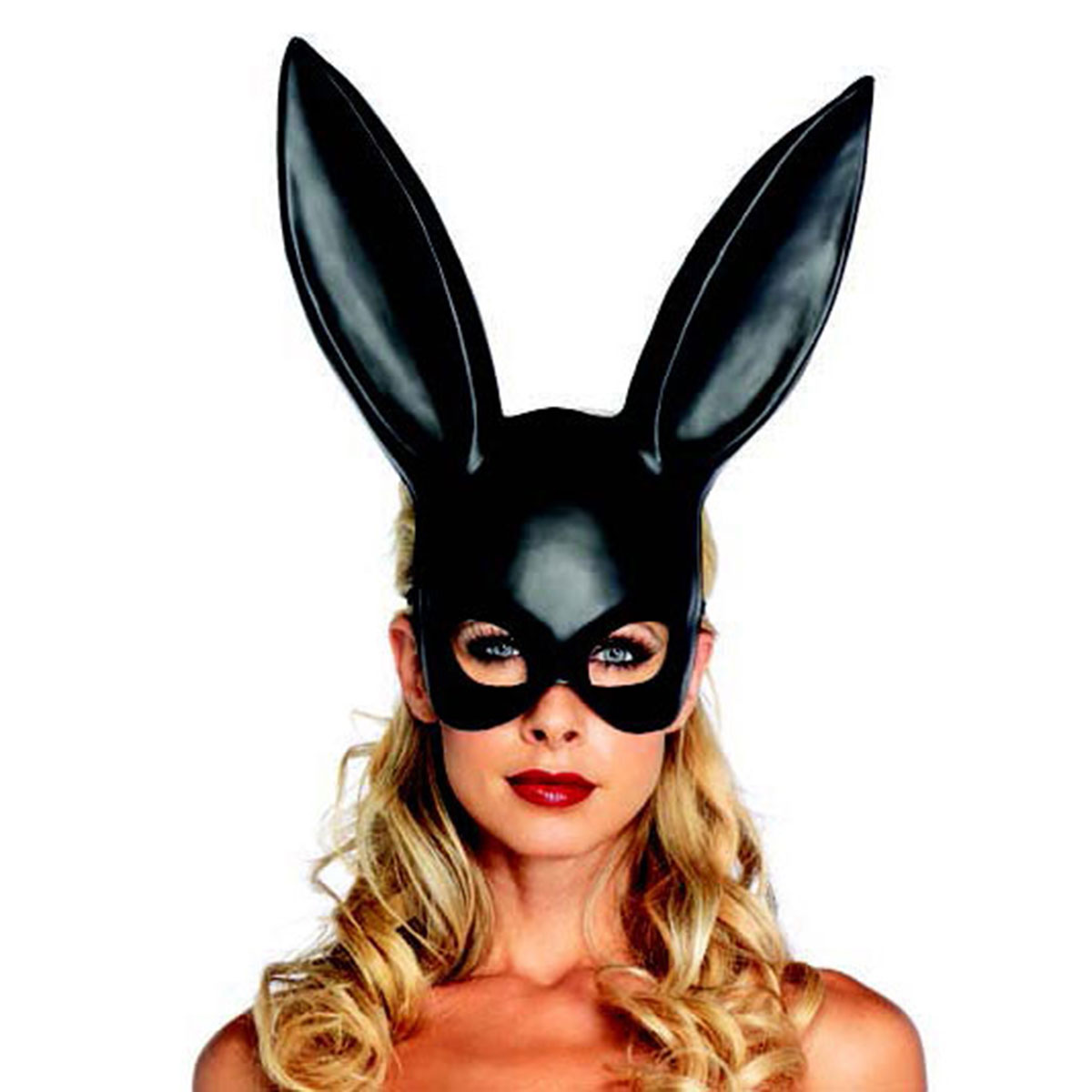 New Sexy Bondage Masquerade Bunny Rabbit Mask Adult Halloween Costume