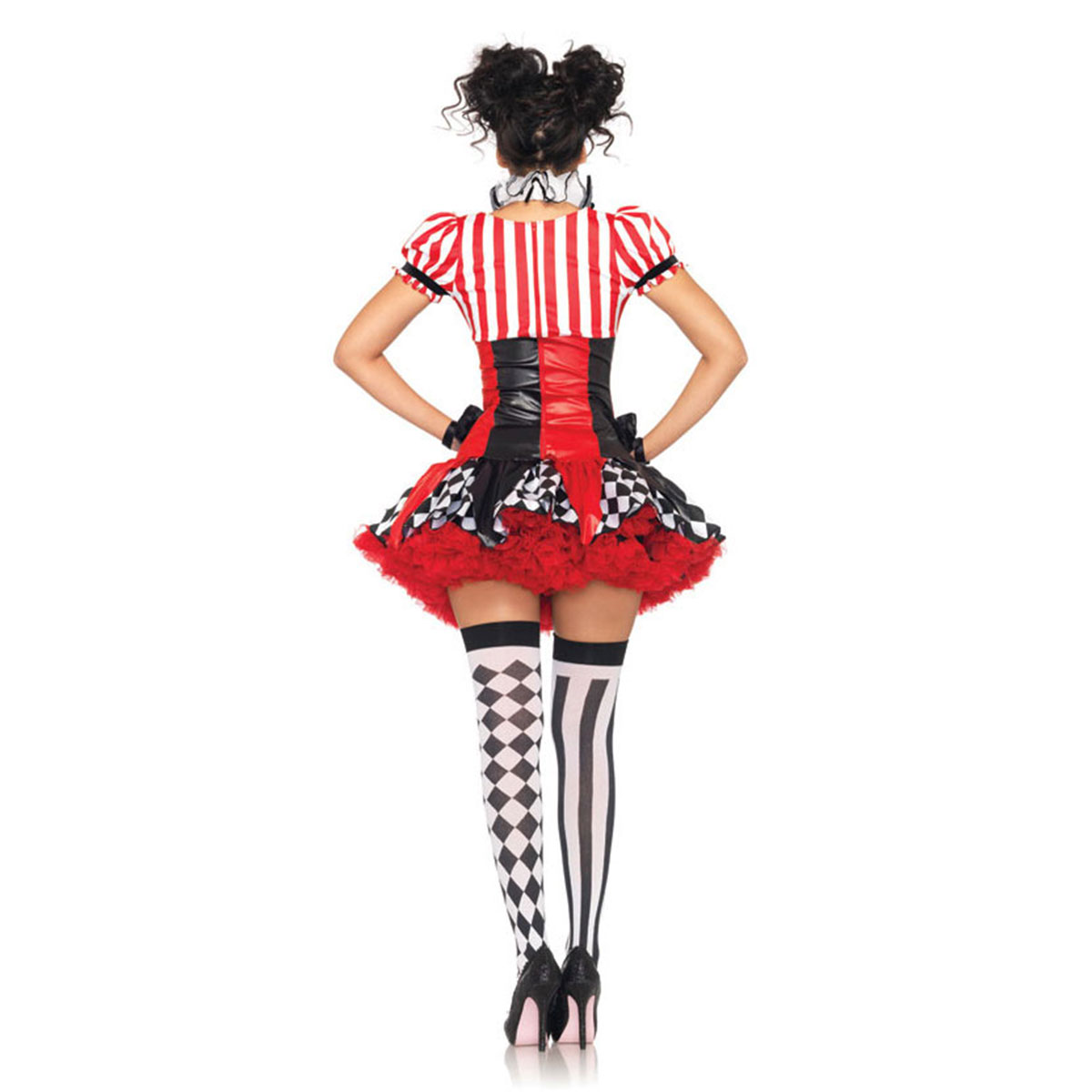 Sexy Le Belle Harlequin Circus Clown Gras Women S Adult Halloween