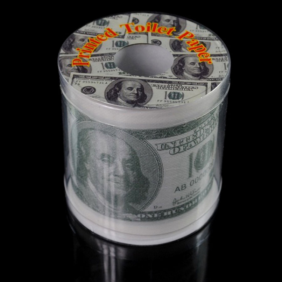 100 Hundred Money Dollar Bill Toilet Paper Tissue Roll Funny Novelty