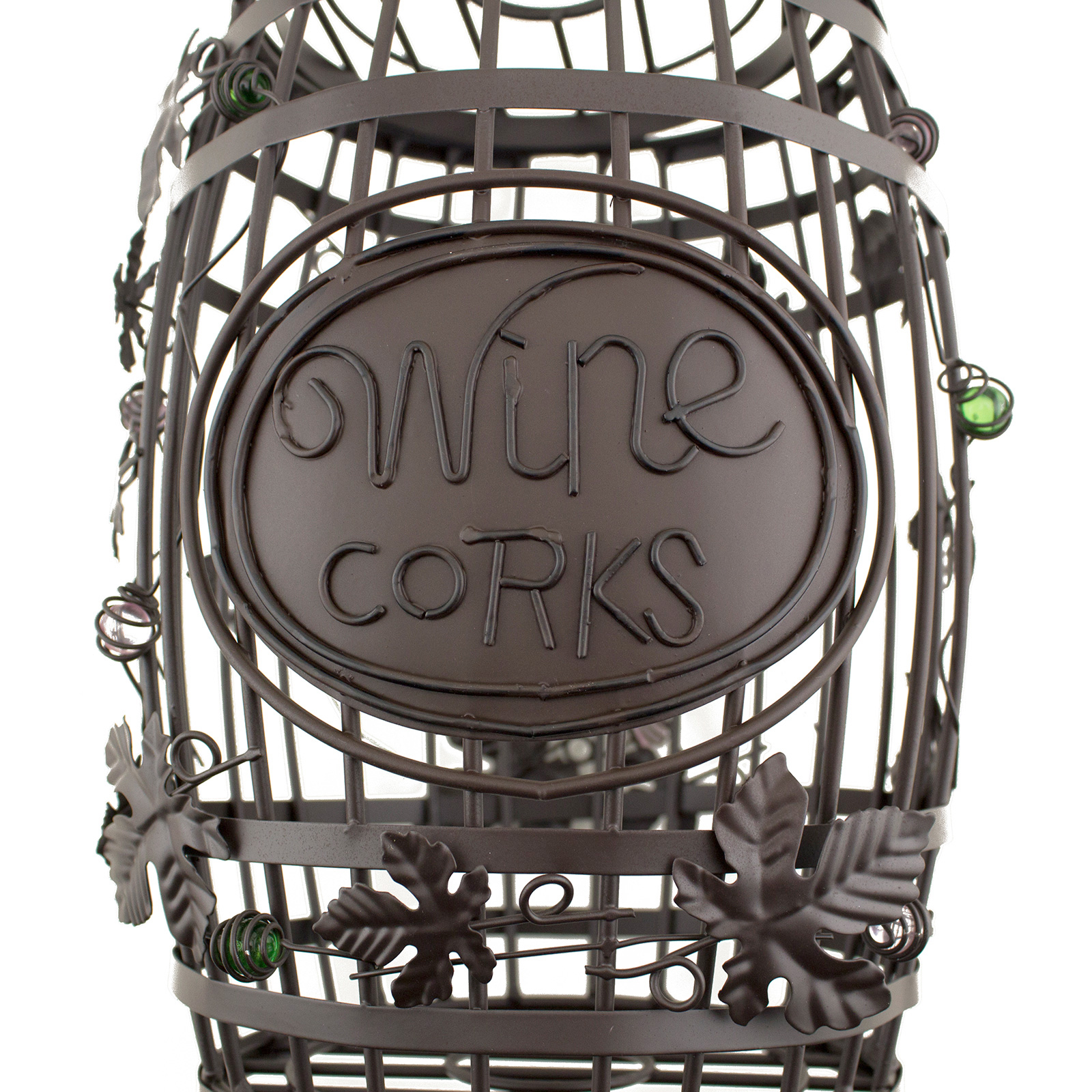 Metal Wine Bottle Collection Collector Cork Display Case Container