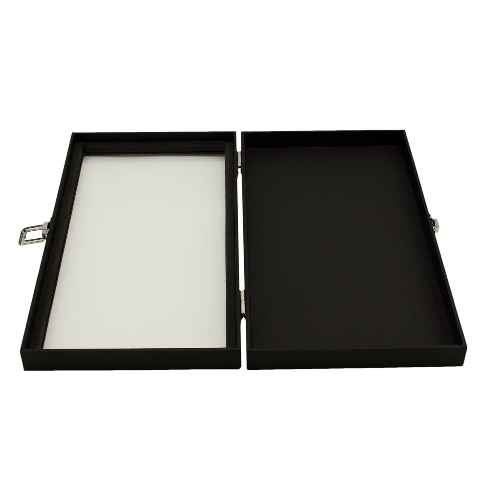 Jewelry Showcase Display Case Glass Top Portable Travel Box Black Best Dealer eBay