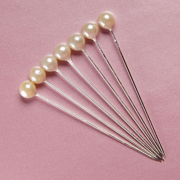 Corsage Pins Floral White Silver Pearl Round Head 12 144 2" 6mm Sewing Straight eBay