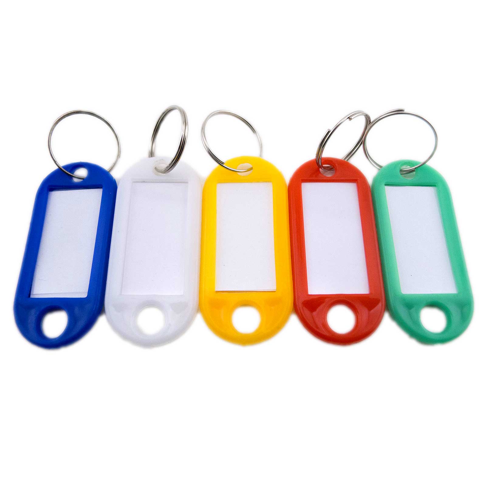 Colorful Key ID Label Name Tags Split Ring Car Door Keyring Keychain