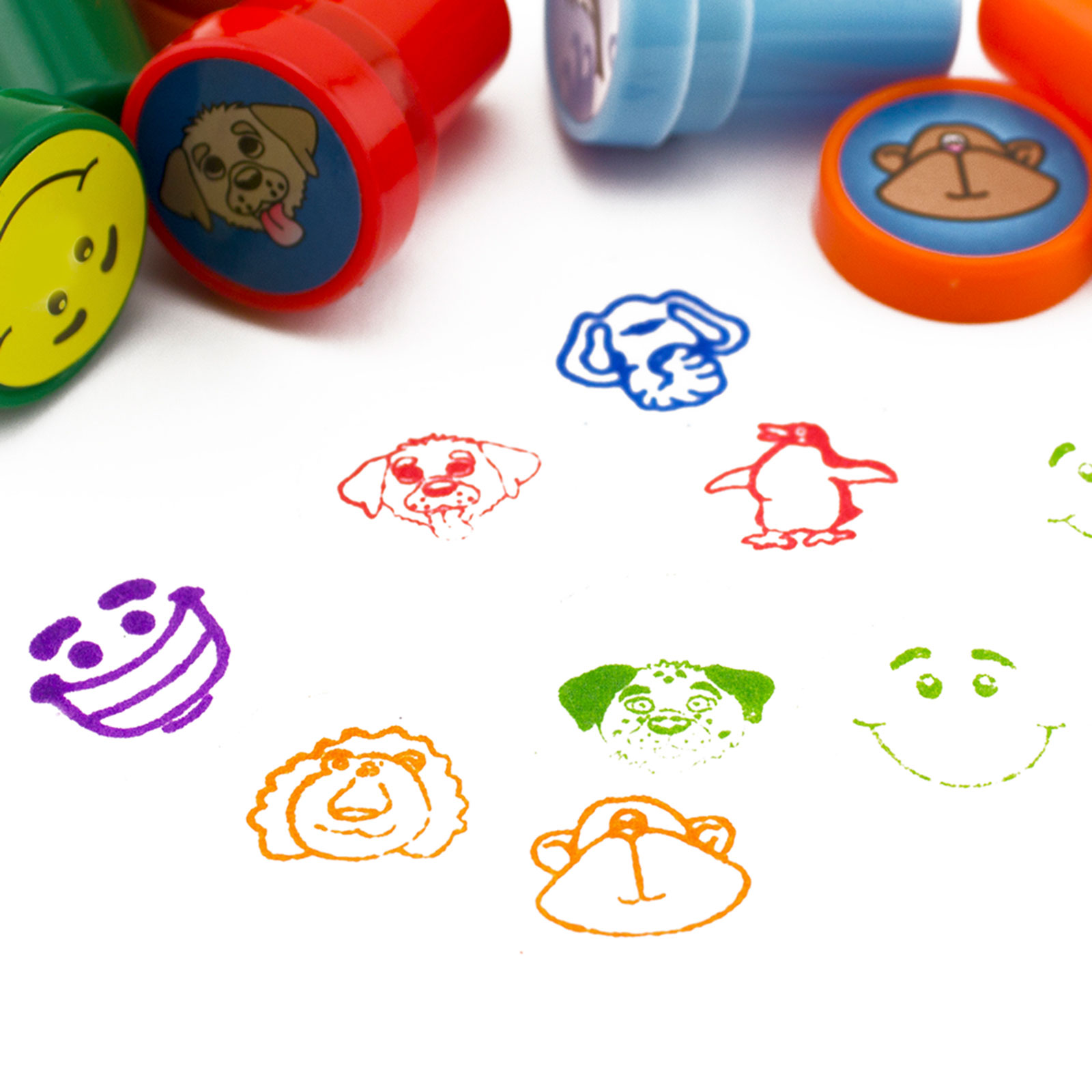 Self Inking Stamps Ink Stamper Educational Kid Toy Craft Party Bag Gift