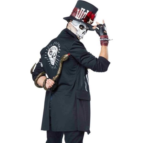 Mens Voodoo Dude Skull Dead Top Hat Halloween Set California Costumes 8528