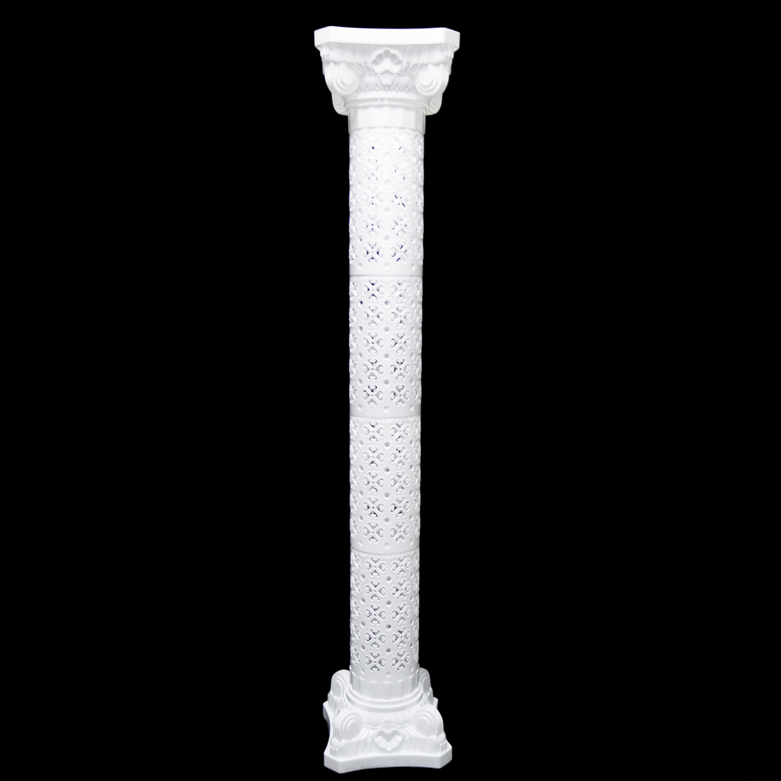 White Plastic Roman Pillar Wedding Columns Garden Venue Decorations Set ...