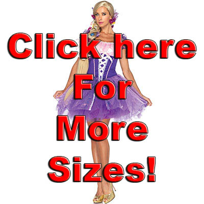 Sexy Halloween Adult Deluxe Disney™ Princess Rapunzel Costume Fancy Dress Small