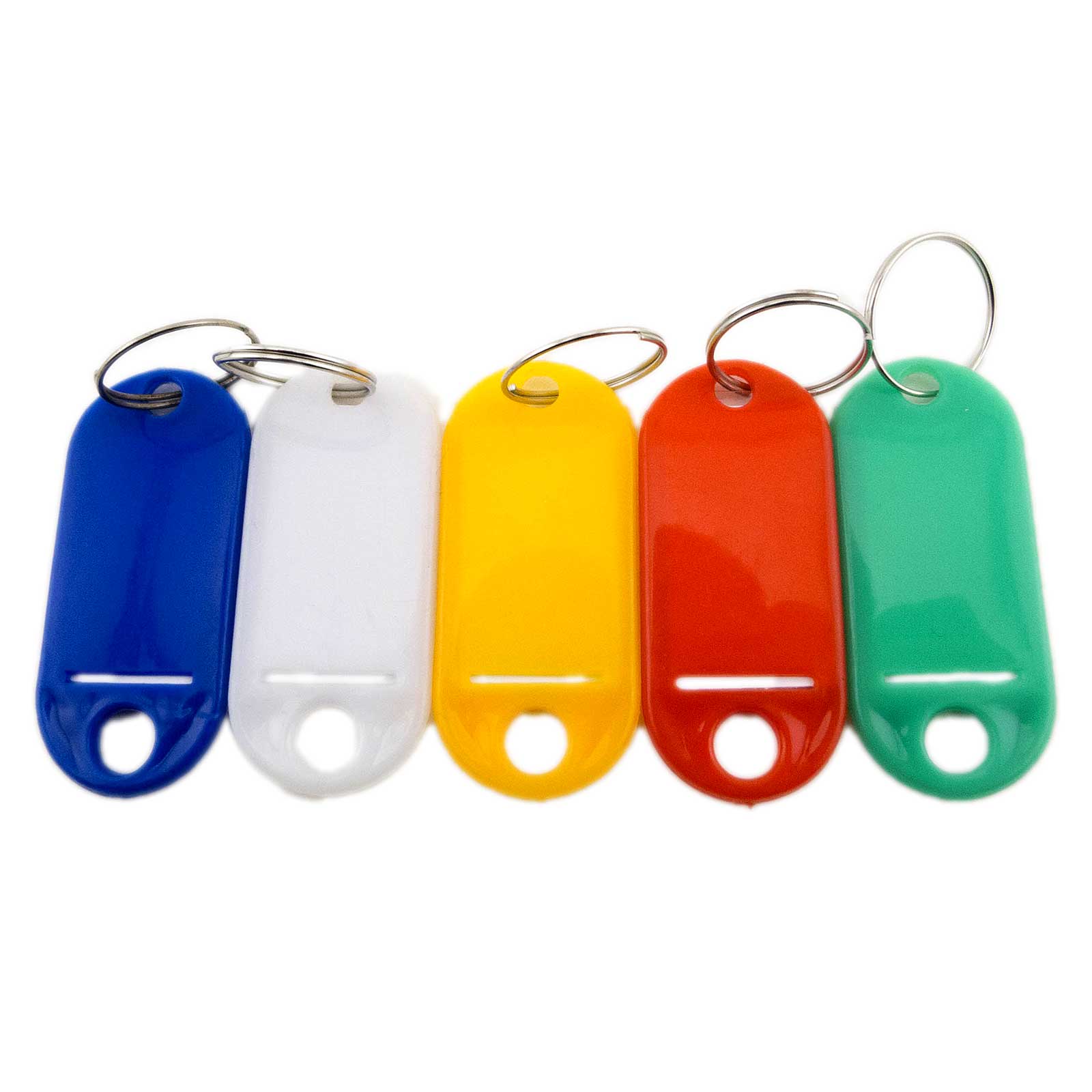 Islandoffer Multi-Color Key ID Label Name Tag Split Ring Keyring ...