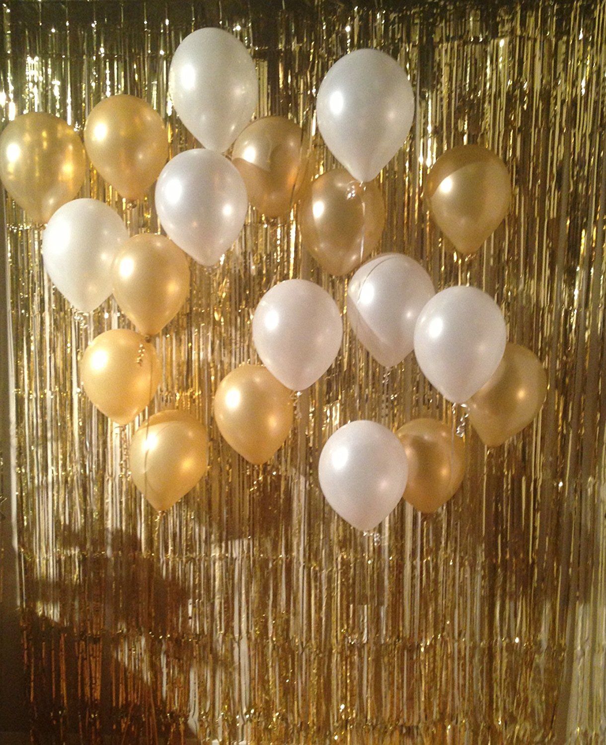 Metallic Gold Foil Fringe Curtain Graduation Prom Party Decor 3ft X Metallic Gold Foil Fringe Curtain