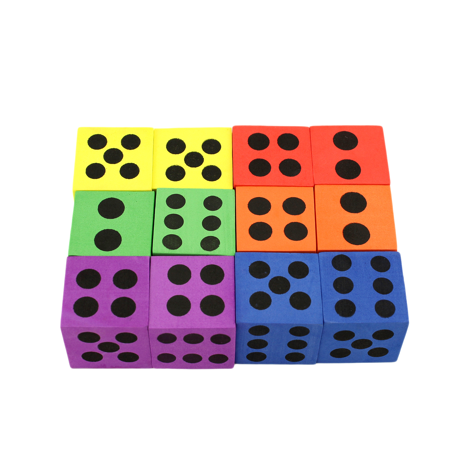 Large Jumbo Colorful Playing Foam Dice Classroom Educational Children's ...