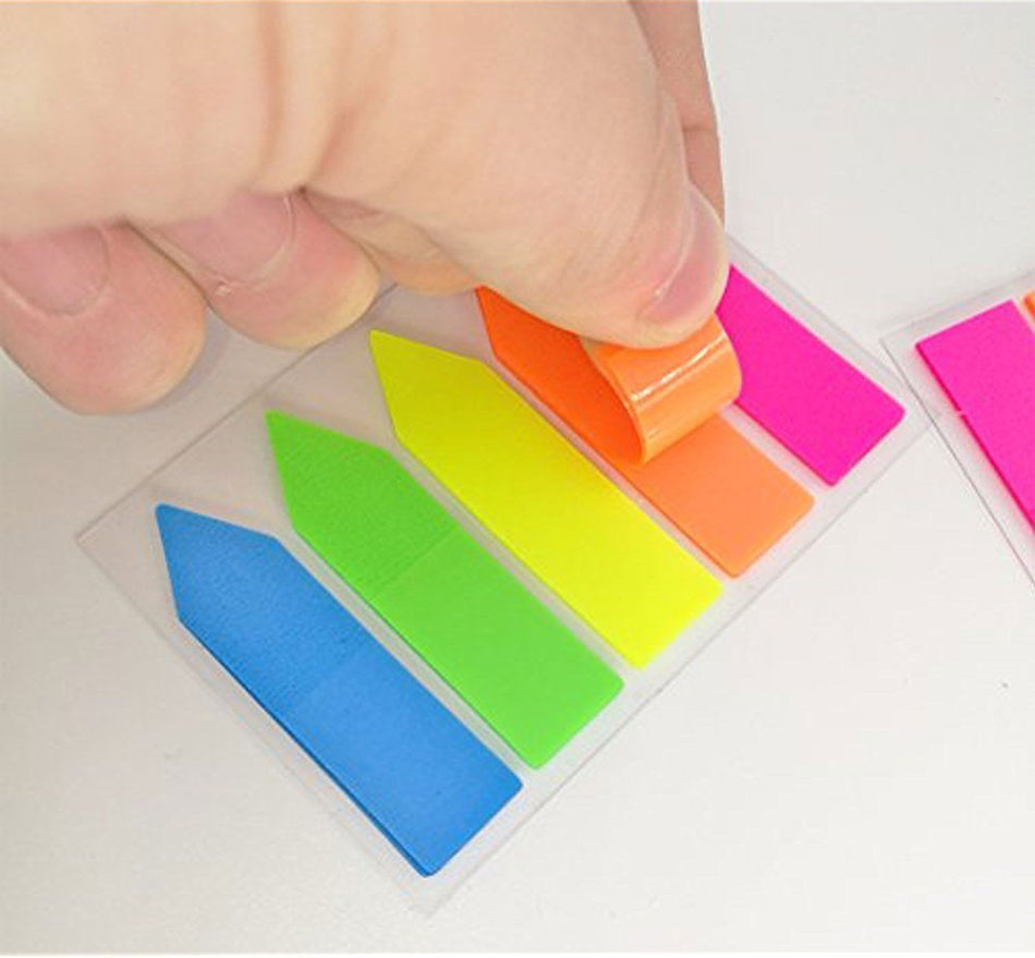 320pcs Fluorescent Sticky Notes Book Page Marks Index tabs Note pads Set of  2