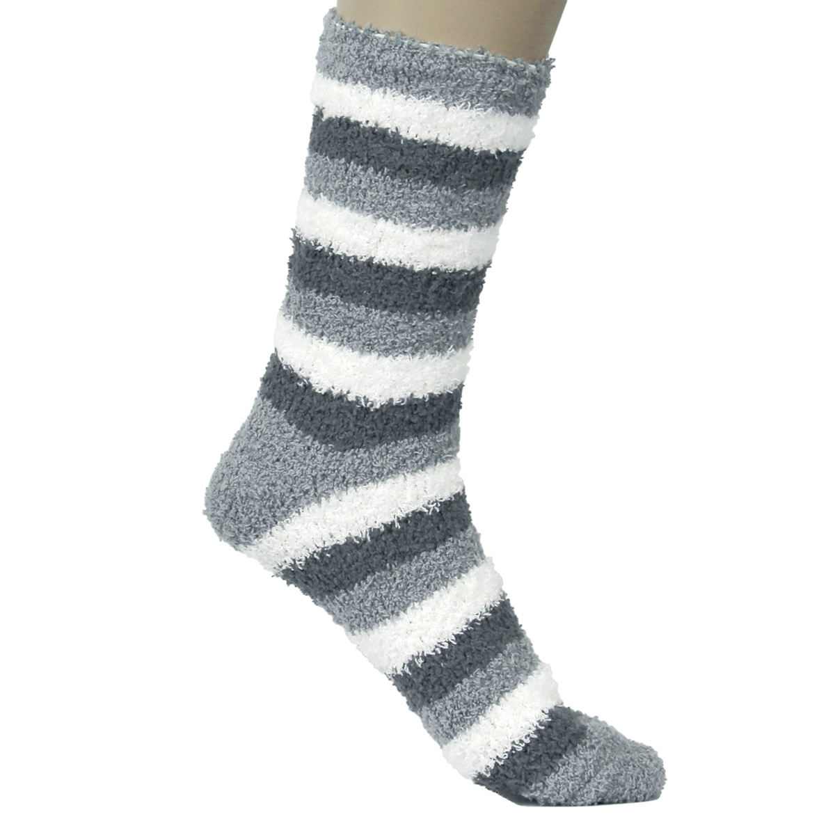 Men's Warm Fuzzy Socks Striped Cool Fluffy Colorful Winter Comfortable ...