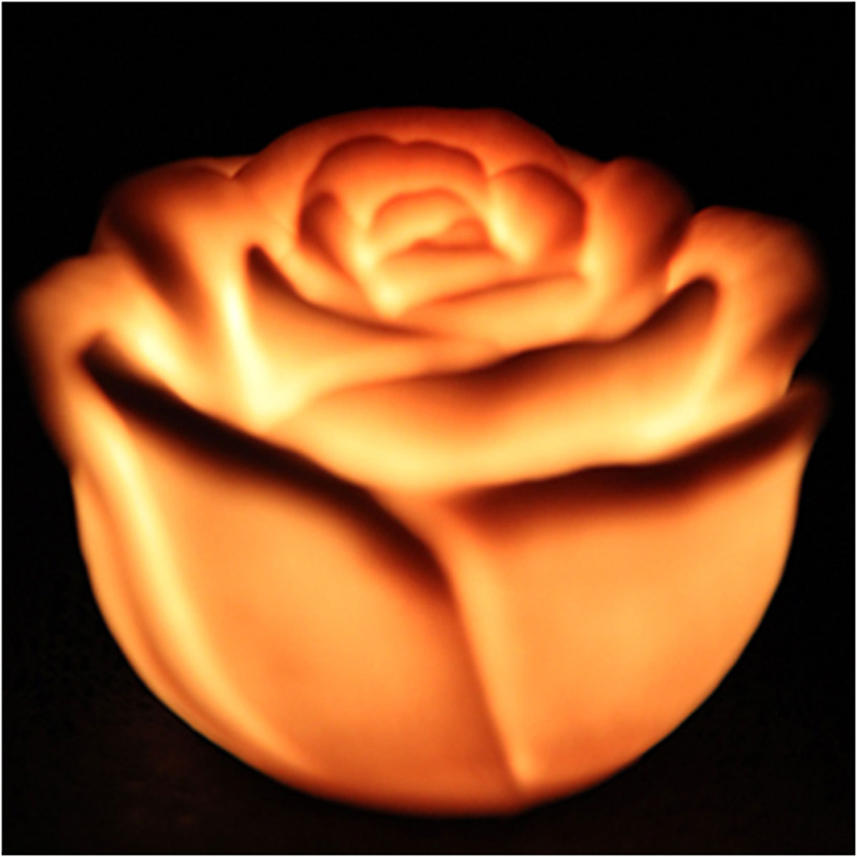LED 7 Color Changing Rose Night Light Lamp Halloween Flameless Ornamental 12 Pcs