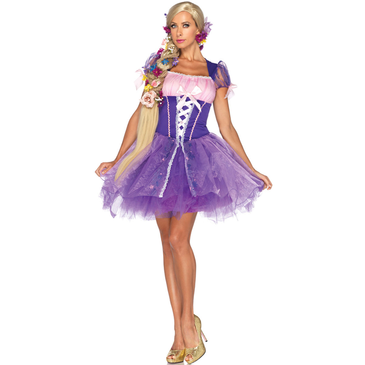 New Sexy Halloween Adult Deluxe Disney™ Princess Rapunzel Costume Fancy Dress