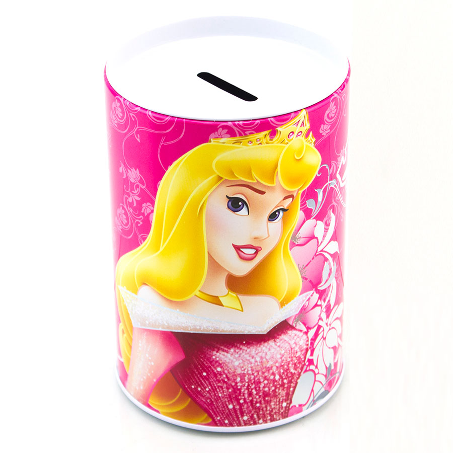 Disney Princess Piggy Bank Coin Jewelry Tin Money Tinkerbell Sleeping ...