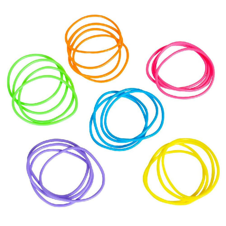 144 Jelly Bracelets Rainbow Neon Colors Birthday Party Favors Gifts ...