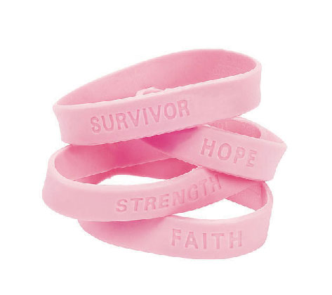 Breast Cancer Awareness Bracelets Rubber Bands Solid Pink Camo Survivor ...