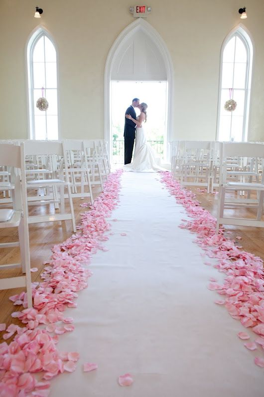 Details About White Pink Ombre Rose Silk Petals Wedding Party Decorations Aisle Flower Petals
